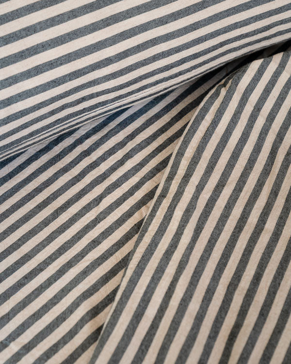 Classic Micro Twill Stripe Melange Sheet Set Steel Grey - Image 7