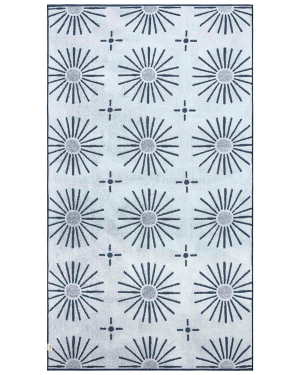 Eden Bath Towel - 4 Mixed- Navy - Image 6