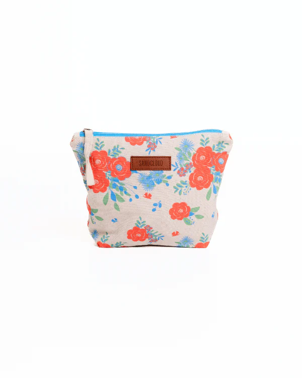 Flower Bunch Zipper Pouch