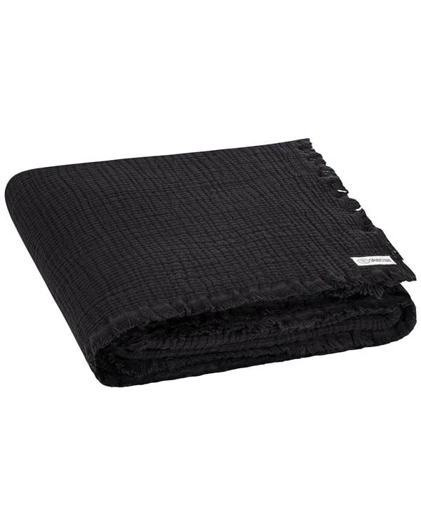 Lara Black - Muslin Blanket - Queen - Image 3