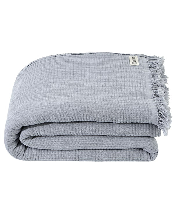 Lara Light Grey - Muslin Blanket - King - Image 10