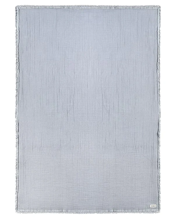 Lara Light Grey - Muslin Blanket - King - Image 2