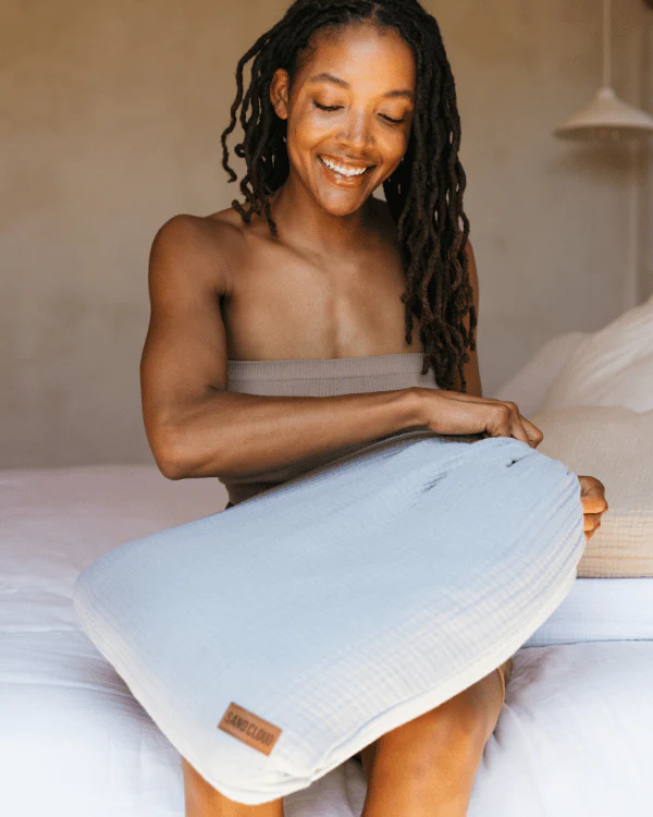 Lara Light Grey - Muslin Blanket - King - Image 5