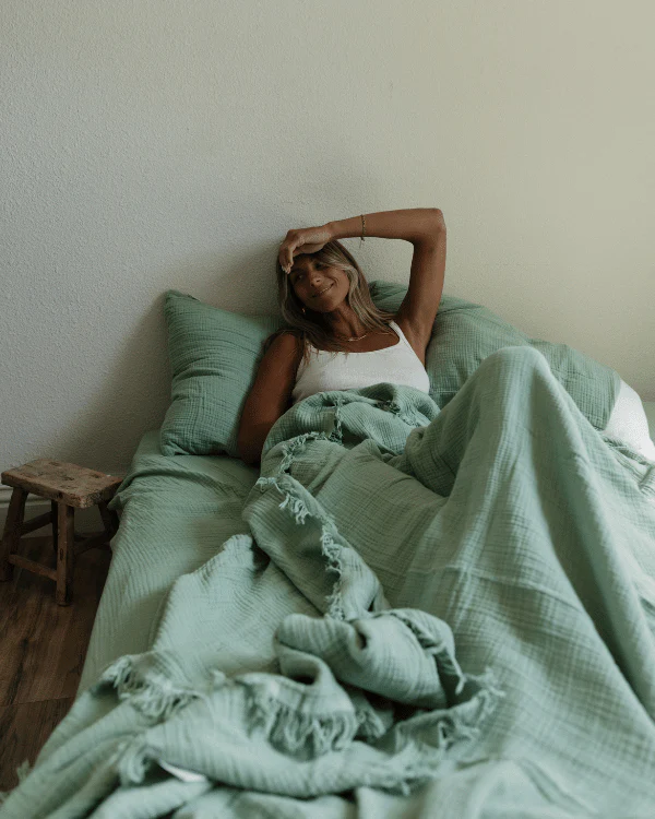 Lara Sage- Muslin Blanket - Queen - Image 6