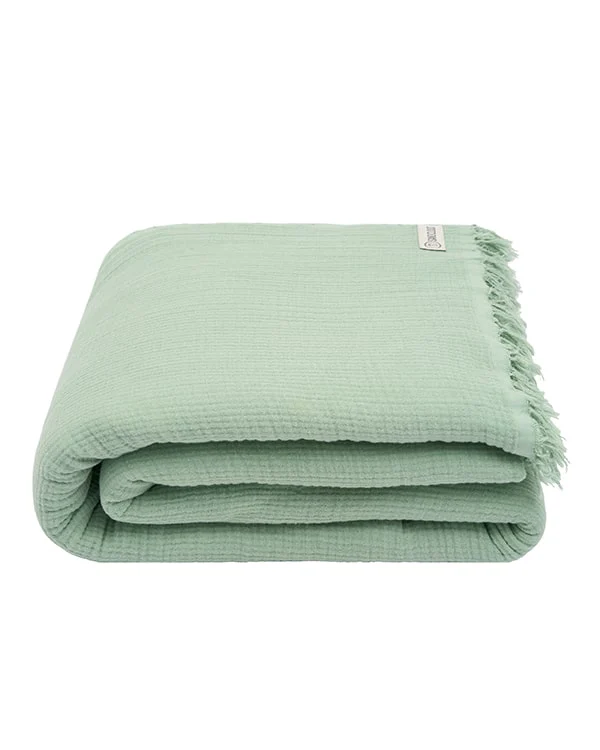Lara Sage - Muslin Blanket - King - Image 11