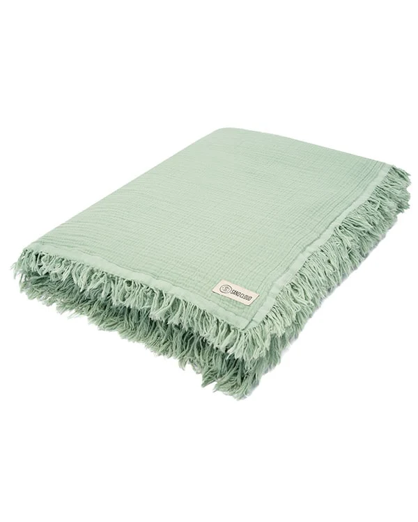 Lara Sage - Muslin Blanket - King - Image 12