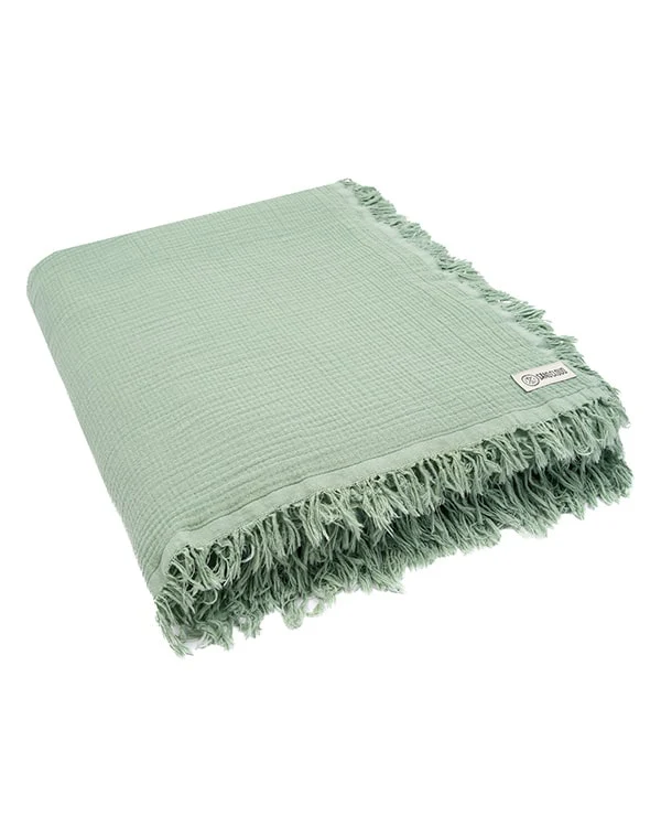 Lara Sage - Muslin Blanket - King - Image 9
