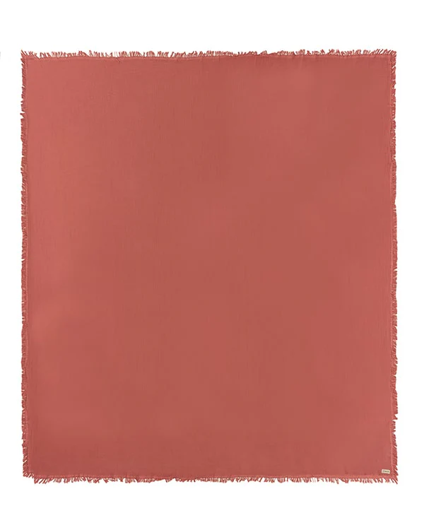 Lara Terracotta - Muslin Blanket - King - Image 2