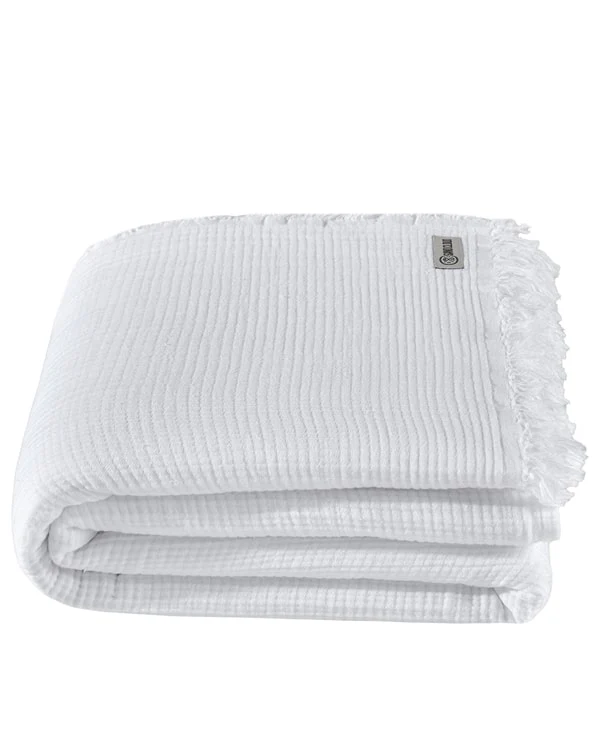 Lara White - Muslin Blanket - King - Image 10