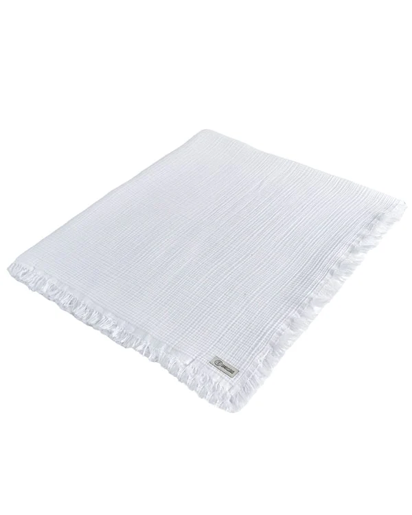 Lara White - Muslin Blanket - King - Image 11