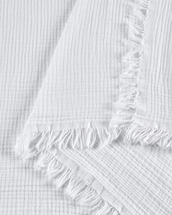 Lara White - Muslin Blanket - King - Image 5