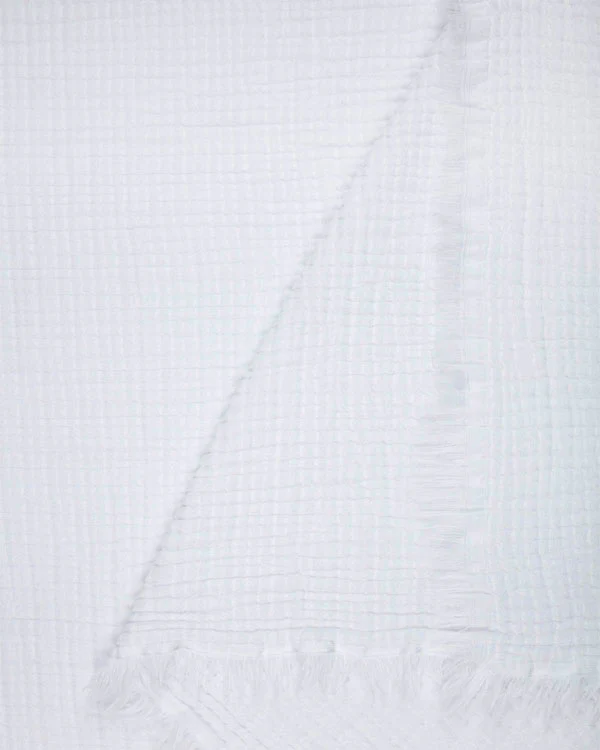 Lara White - Muslin Blanket - Queen - Image 6