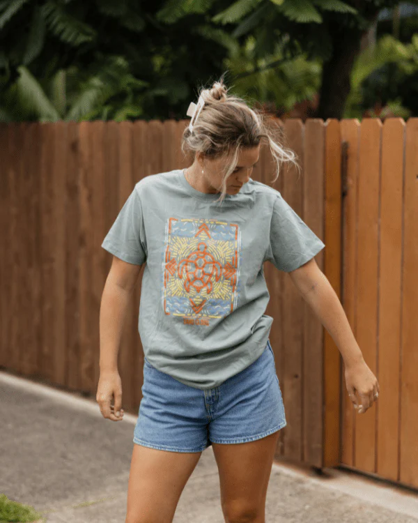 Mandala Turtle SS Tee - Chinoise Green - Image 2