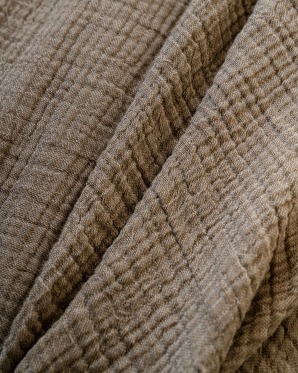 Senna Melange Muslin Blanket - Beige - King - Image 5