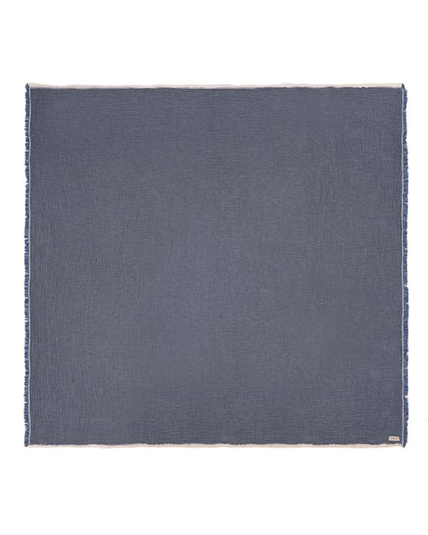 Senna Melange Muslin Blanket Indigo - King - Image 2