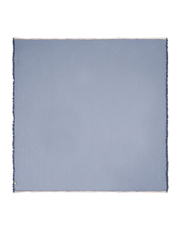 Senna Melange Muslin Blanket Indigo - King - Image 4