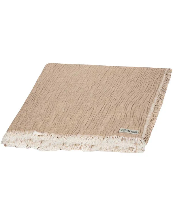 Senna Taupe - Muslin Blanket - Queen - Image 13