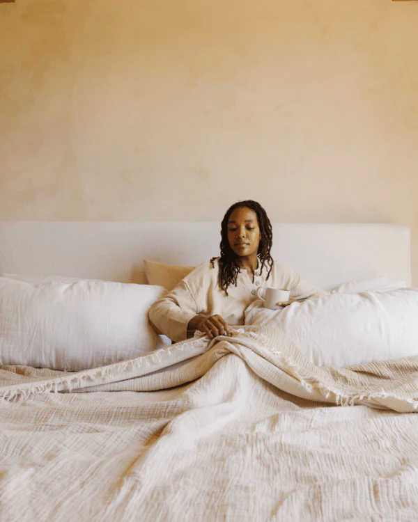Senna Taupe - Muslin Blanket - King - Image 12