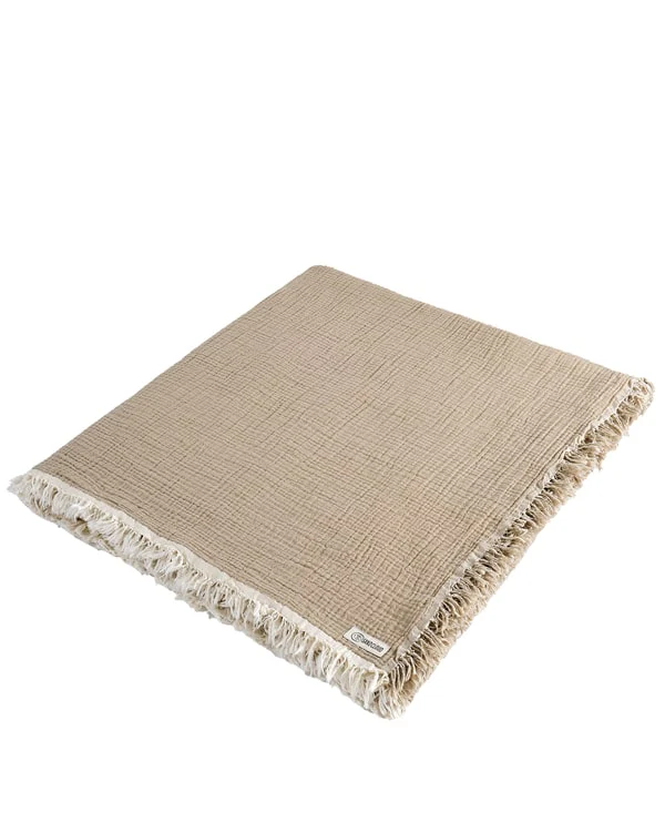 Senna Taupe - Muslin Blanket - King - Image 14