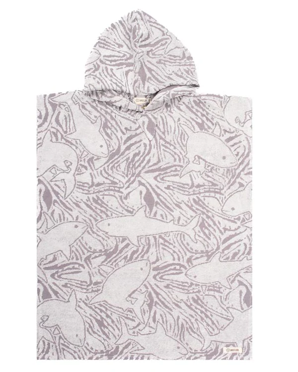 Sharks Hooded Poncho Youth - Image 2