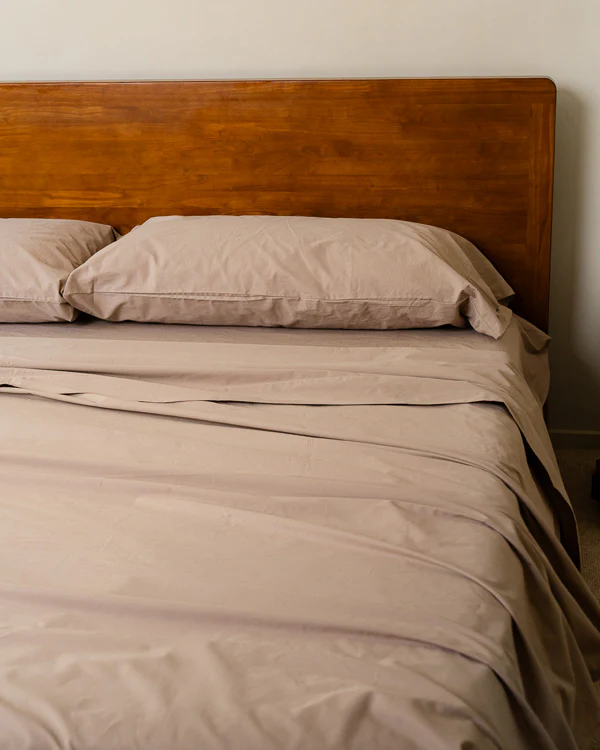 Signature Percale Solid Sheet Set Beige - Image 13