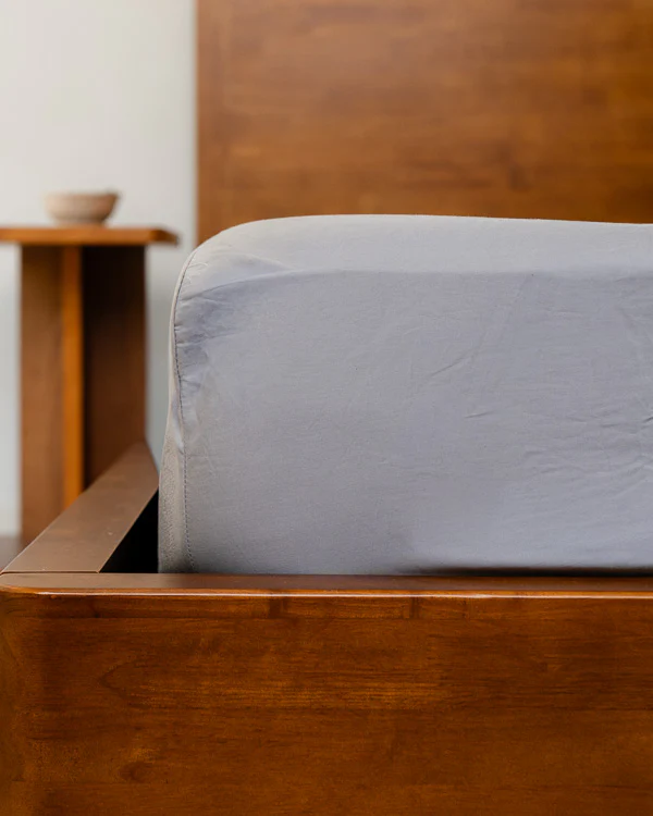 Signature Percale Solid Sheet Set Grey - Image 10