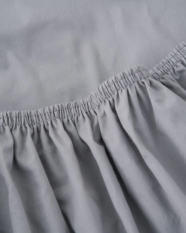 Signature Percale Solid Sheet Set Grey - Image 12