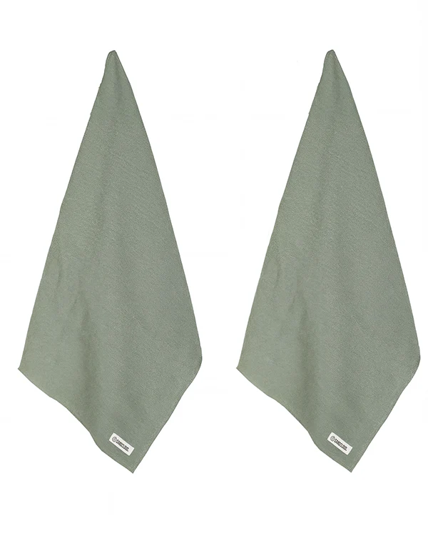 Terra Fringeless XL Bath Bundle - Sage - Image 9