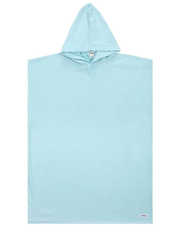 Terra Hooded Poncho - Seaglass